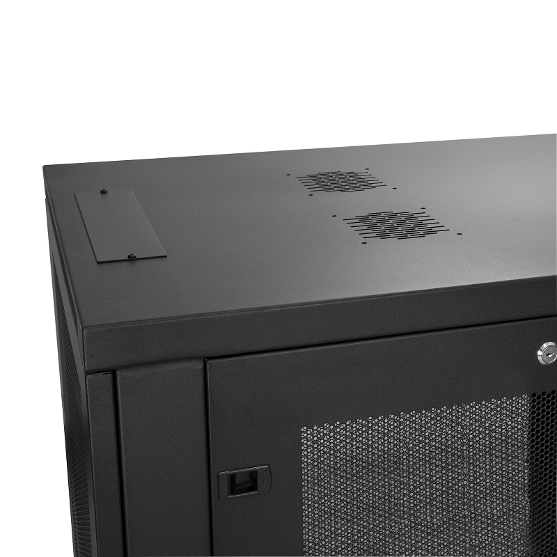 StarTech RK2433BKM 24U Server Rack Cabinet - 4-Post Adjustable Depth