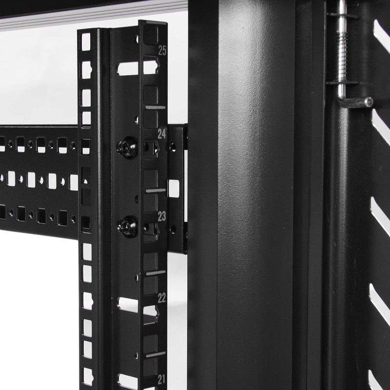 StarTech RK2536BKF 25U 36in Knock-Down Server Rack Cabinet with Casters