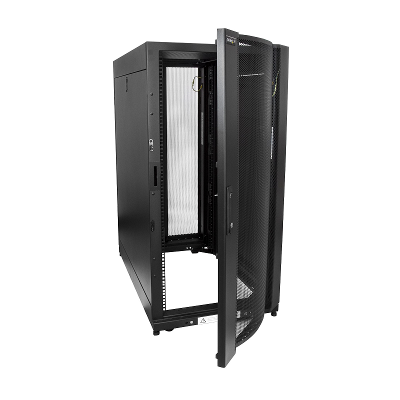 StarTech RK2537BKM 25U Server Rack Cabinet - 4 Post Adj. Depth 7-35 inch Vented Enclosure