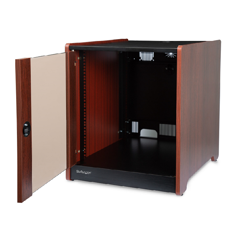 Startech RKWOODCAB12 12U Rack Enclosure Server Cabinet - 21 in. Deep - Wood Finish
