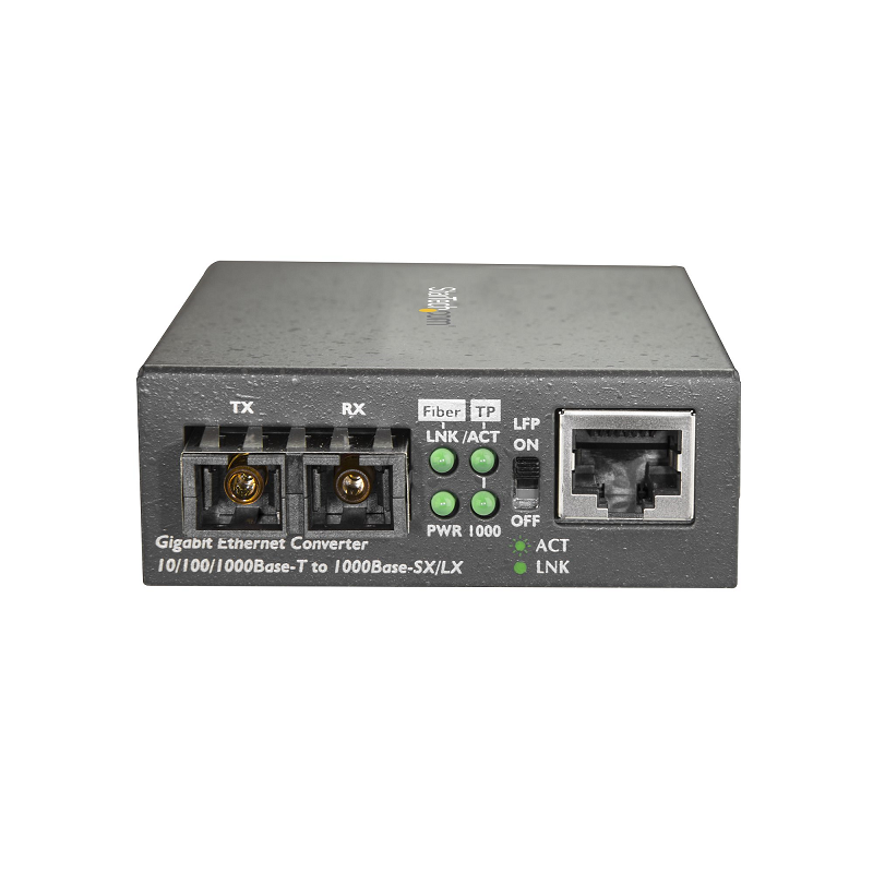 StarTech MCMGBSCSM10 GbE to SC Fiber Media Converter - 1000Base-LX - Single-mode - 10 km