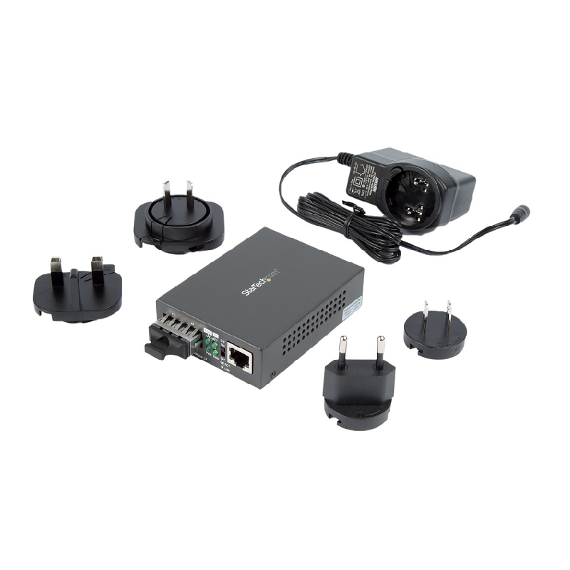 StarTech MCMGBSCSM10 GbE to SC Fiber Media Converter - 1000Base-LX - Single-mode - 10 km