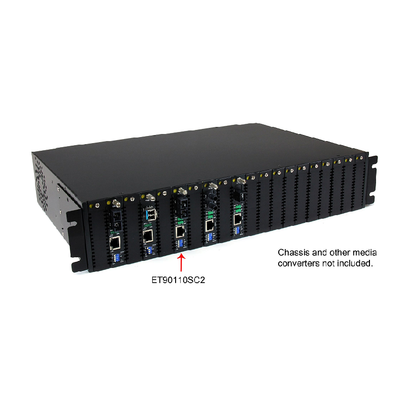 StarTech ET90110SC2 10/100 Mbps Multi Mode Fiber Media Converter SC 2 km