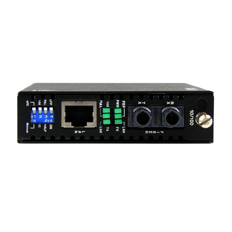 StarTech ET90110ST2 10/100 Mbps Multi Mode Fiber Media Converter ST 2 km