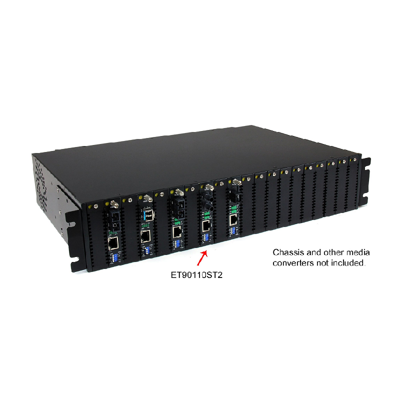 StarTech ET90110ST2 10/100 Mbps Multi Mode Fiber Media Converter ST 2 km