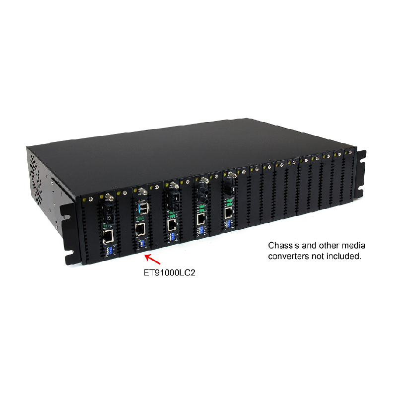 StarTech ET91000LC2 Fiber Media Converter Gigabit 1000Mbps MM Fibre LC 550m