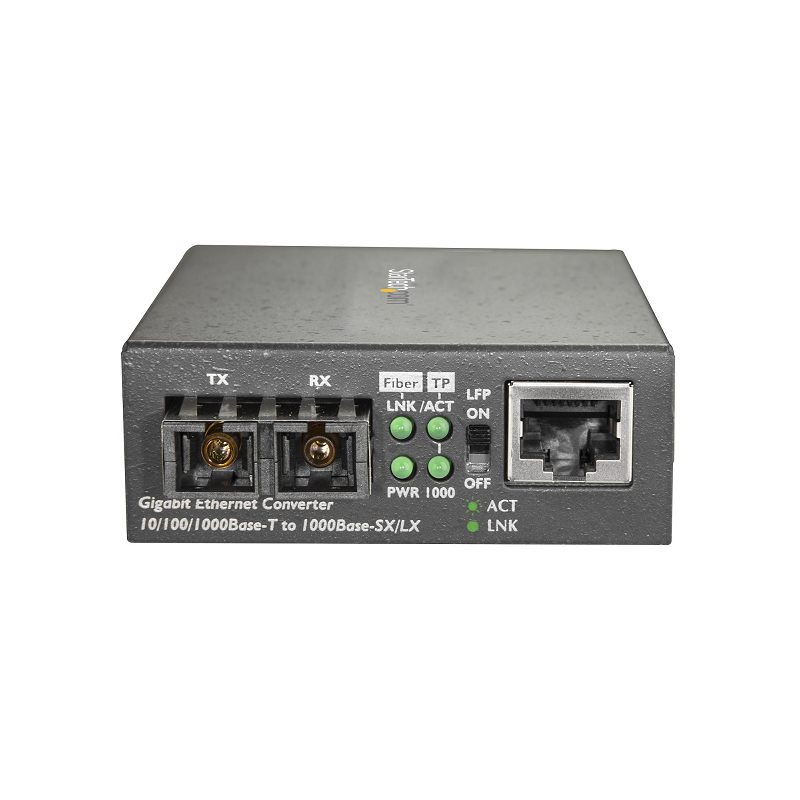 StarTech MCMGBSCMM055 MM SC Fiber Media Converter for 10/100/1000 Network - 550m Range GbE