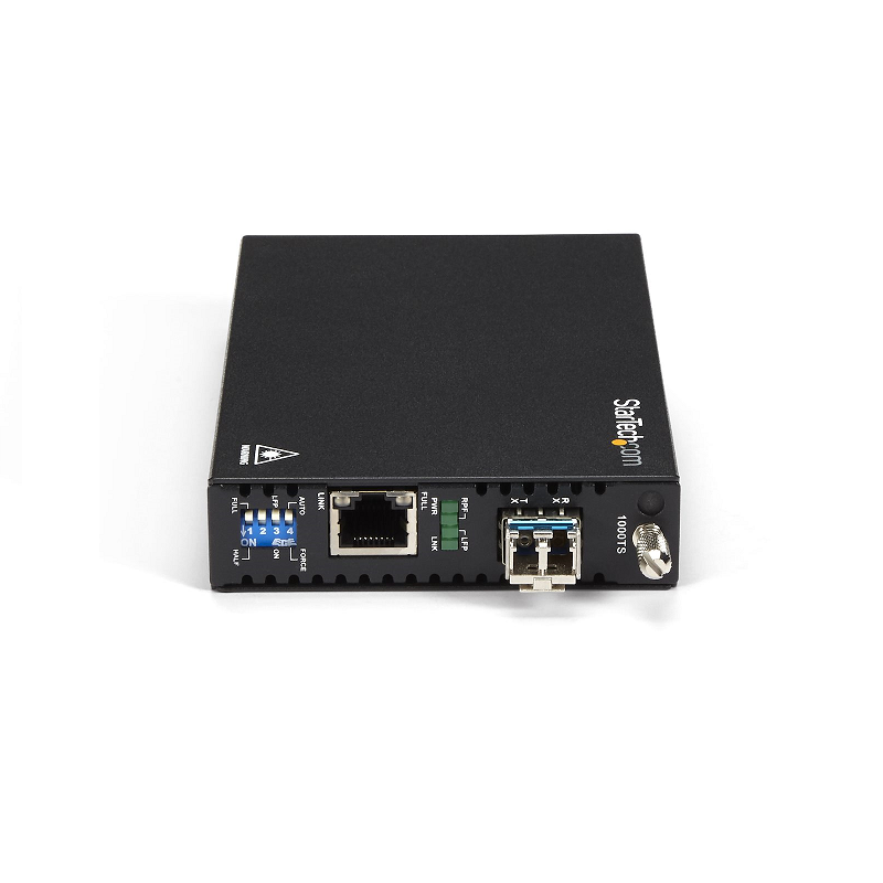 StarTech ET91000SM20 Gigabit Ethernet Copper-to-Fiber Media Converter - SM LC - 20 km