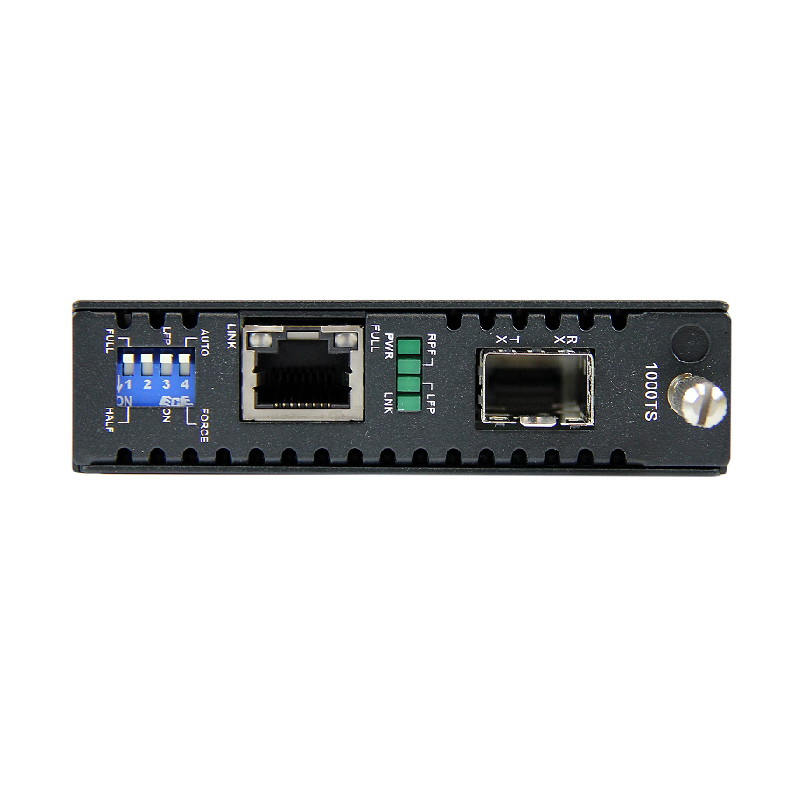 StarTech ET91000SFP2 Gigabit Ethernet Fiber Media Converter with Open SFP Slot