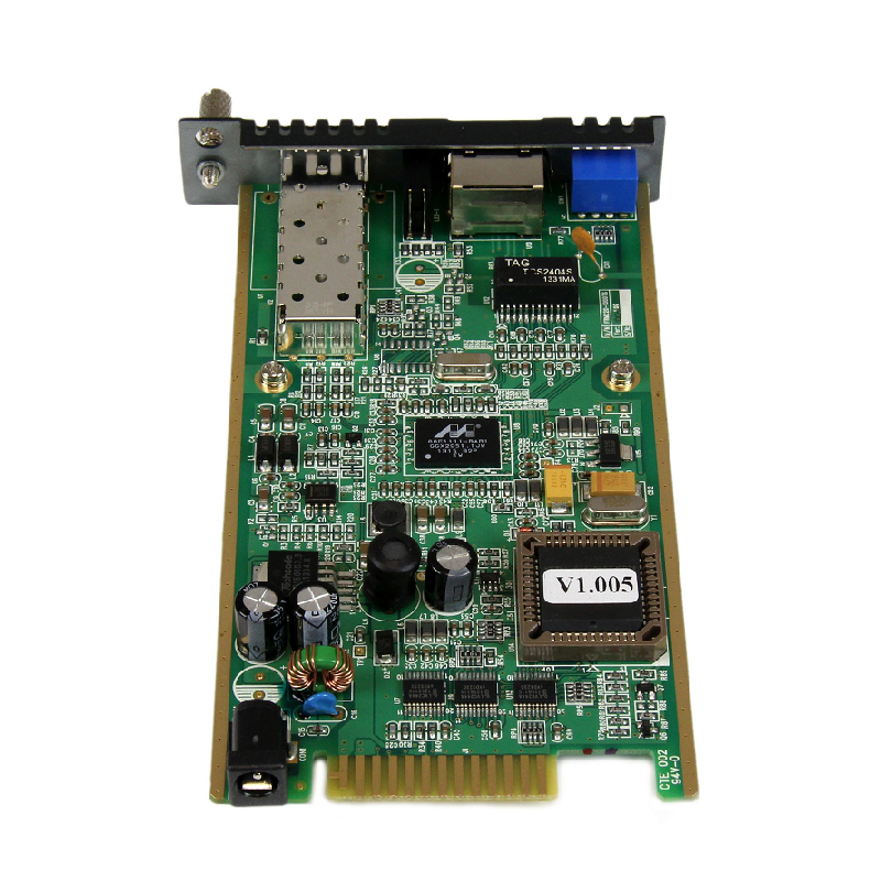 StarTech ET91000SFP2C GbE Fiber Media Converter Card Module with Open SFP Slot