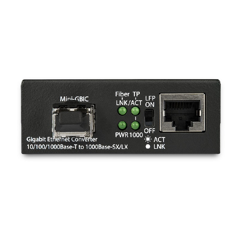 StarTech MCM1110MMLC Gigabit Ethernet Fiber Media Converter - Compact - 850nm MM LC - 550m