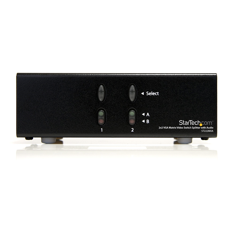 StarTech ST222MXA 2x2 VGA Matrix Video Switch Splitter with Audio
