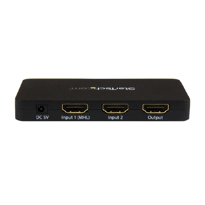 StarTech VS221HD4K 2-Port HDMI Automatic Video Switch w/Aluminum Housing and MHL Support