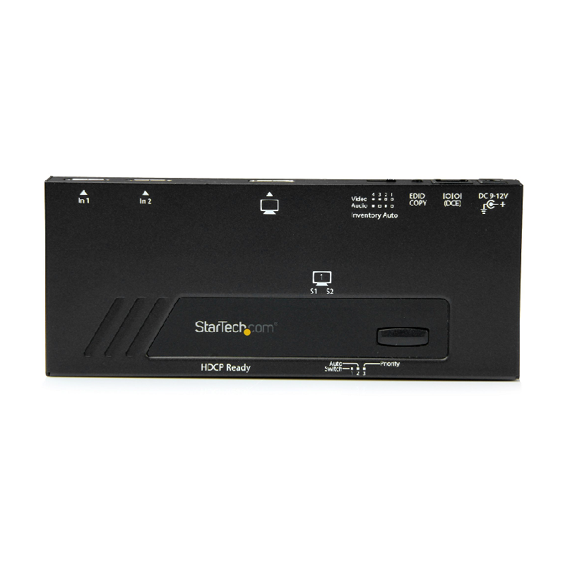 StarTech VS221HD4KA 2-Port HDMI Automatic Video Switch - 4K with Fast Switching