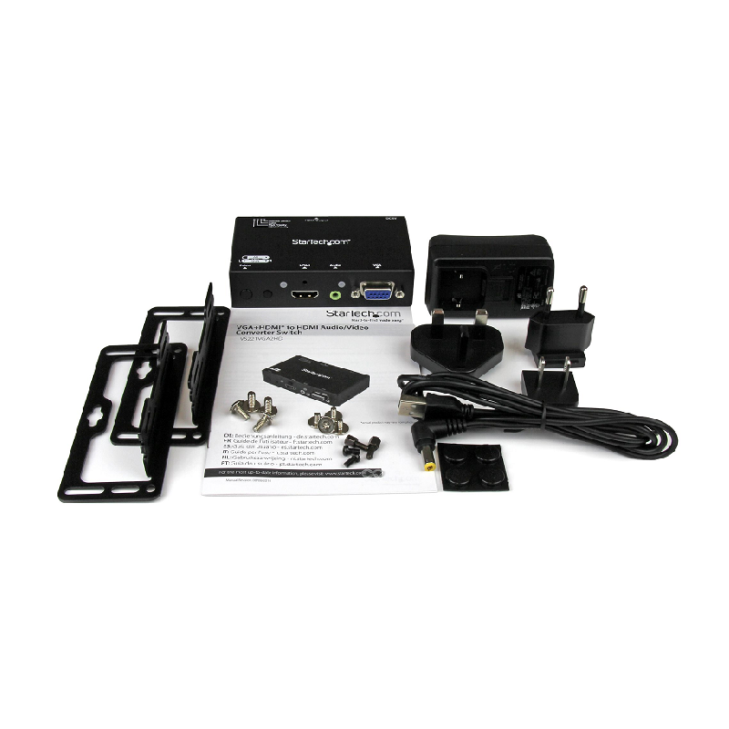 StarTech VS221VGA2HD 2x1 HDMI + VGA - HDMI Converter Switch w/Automatic&Priority Switching
