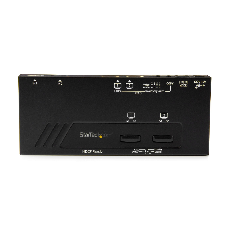 StarTech VS222HD4K 2x2 HDMI Matrix Switch - 4K with Fast Switching and Auto-Sensing