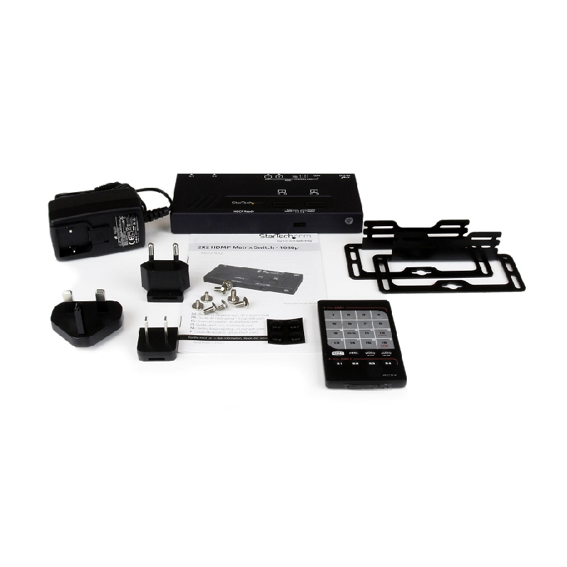 StarTech VS222HDQ 2X2 HDMI Matrix Switch w/ Automatic and Priority Switching - 1080p