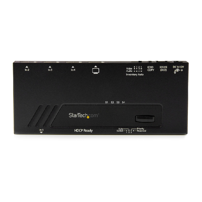 StarTech VS421HD4KA 4-Port HDMI Automatic Video Switch - 4K with Fast Switching