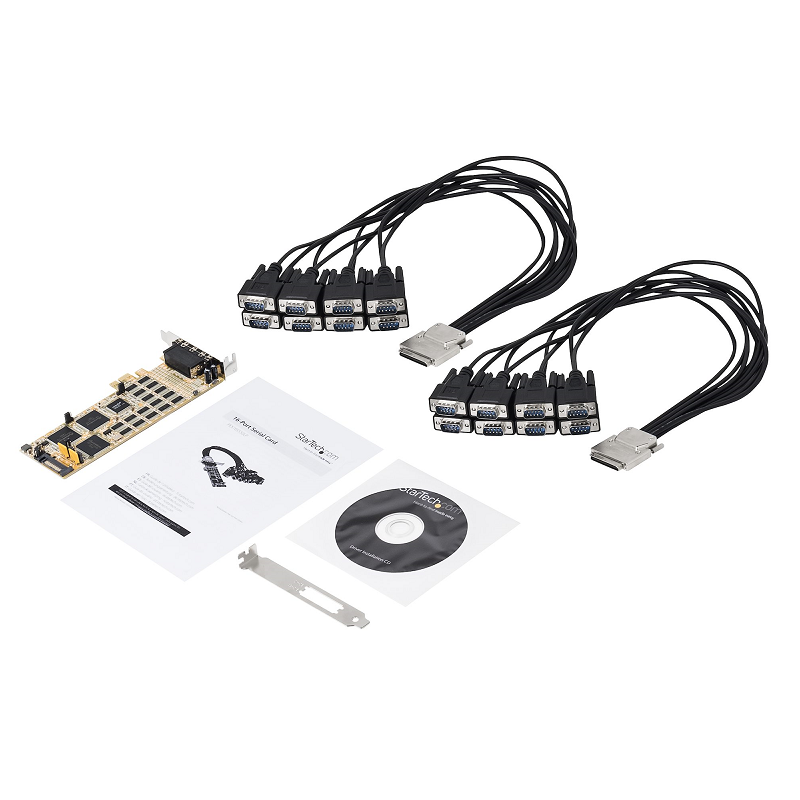 StarTech PEX16S550LP 16-Port Low-Profile Serial Card - RS232 - PCI Express