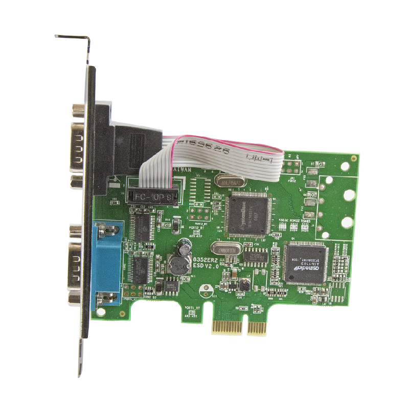 StarTech PEX2S1050 2-Port PCI Express Serial Card with 16C1050 UART - RS232