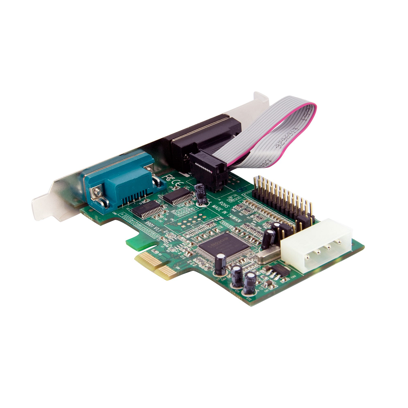 StarTech PEX2S5531P 2S1P Native PCI Express Parallel Serial Combo Card with 16550 UART
