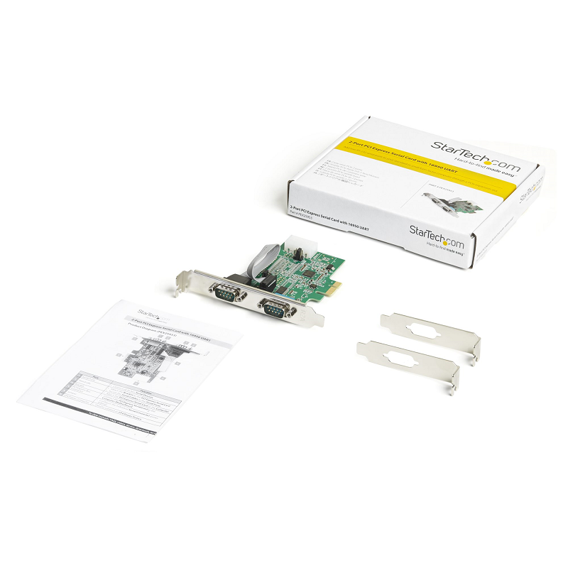 StarTech PEX2S953 2-port PCIe RS232 Serial Host Controller Card