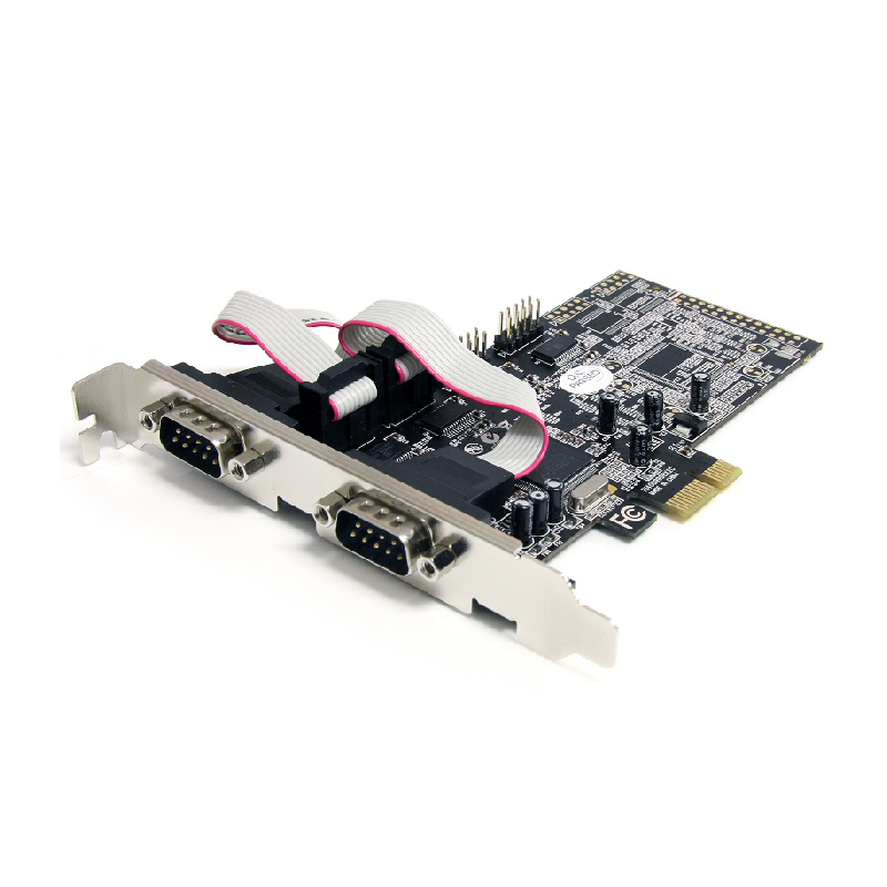 StarTech PEX4S553 4 Port Native PCI Express RS232 Serial Adapter Card with 16550 UART