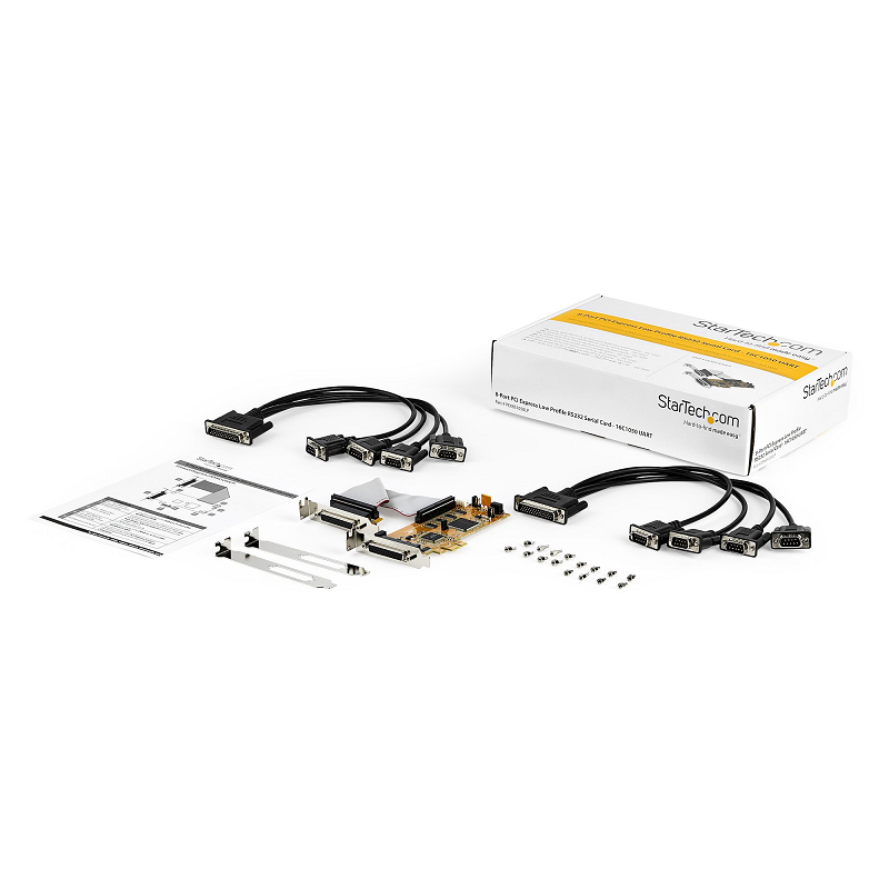 StarTech PEX8S1050LP StarTech 8 Port PCIe Low Profile Serial Adapter Card