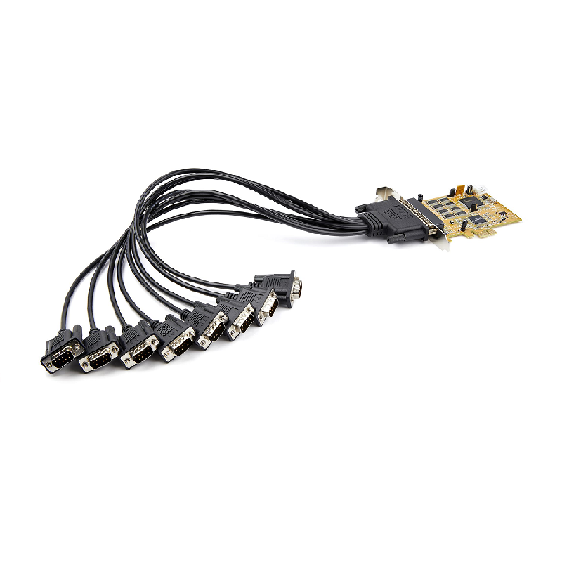 StarTech PEX8S1050 4 Port Native PCIe RS232 Serial Adapter Card with 16950 UART