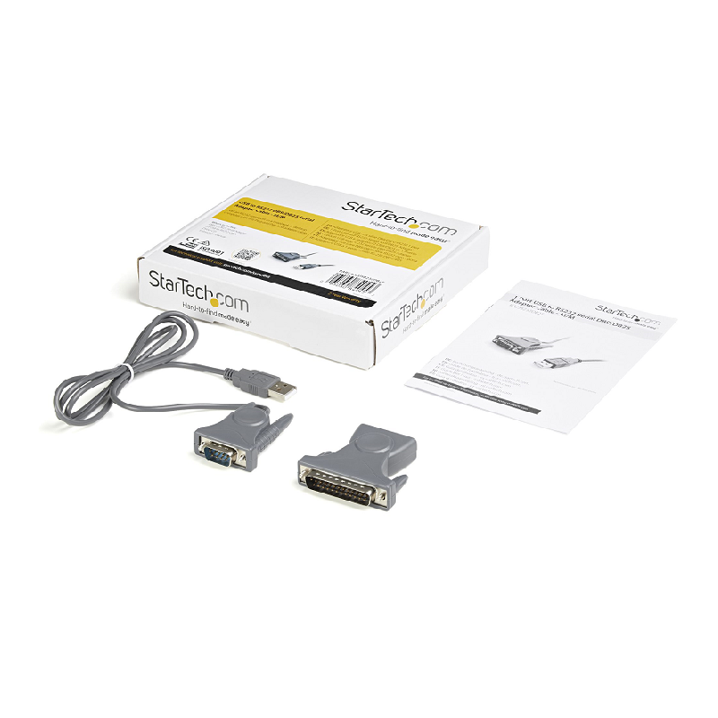 StarTech ICUSB232DB25 USB to RS232 DB9/DB25 Serial Adapter Cable - M/M