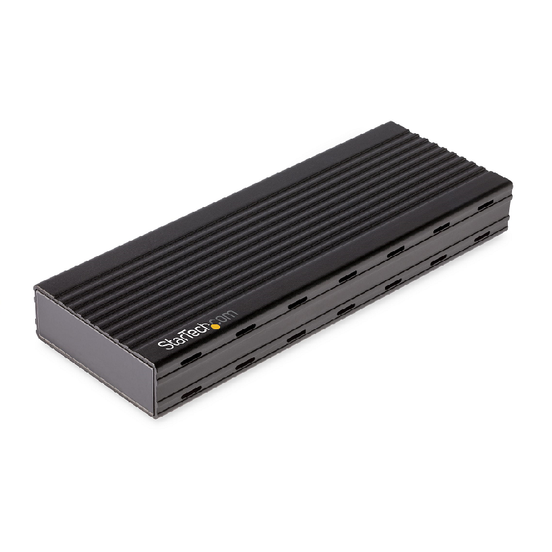 StarTech M2E1BMU31C USB-C 10Gbps to M.2 NVMe SSD Enclosure Portable External Aluminum Case