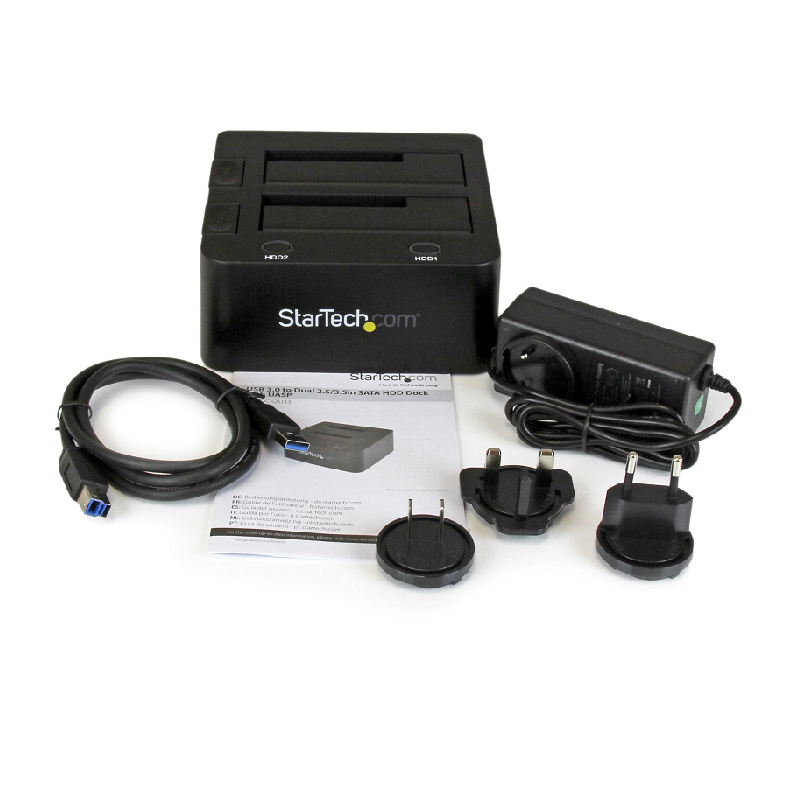 StarTech SDOCK2U33 USB 3.0 Dual HDD Docking Station w/UASP for 2.5/3.5 inch - SATA 6 Gbps