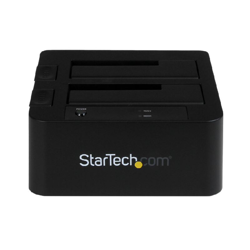 StarTech SDOCK2U33EB USB 3.0/eSATA Dual HDD Docking Station w/UASP for 2.5/3.5 inch SATA