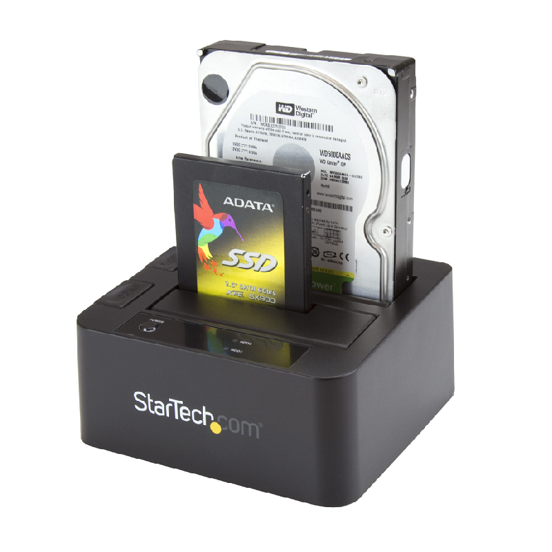 StarTech SDOCK2U33EB USB 3.0/eSATA Dual HDD Docking Station w/UASP for 2.5/3.5 inch SATA