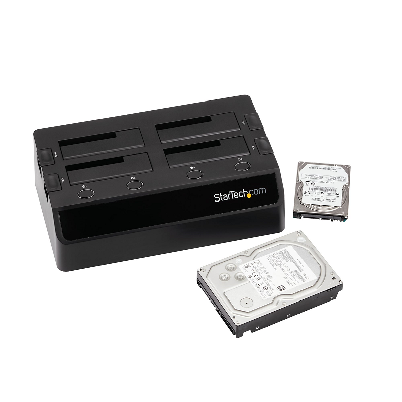 StarTech SDOCK4U33 USB 3.0 to 4-Bay SATA 6Gbps HDD Docking Station 2.5/3.5 inch