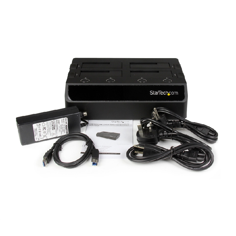StarTech SDOCK4U33 USB 3.0 to 4-Bay SATA 6Gbps HDD Docking Station 2.5/3.5 inch