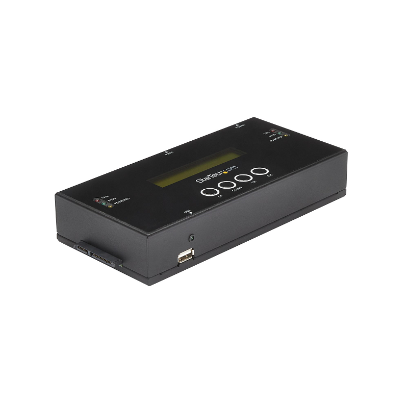 StarTech SATSASDUPE11 1:1 Hard Drive Duplicator/Eraser for 2.5/3.5 inch SATA and SAS Drives