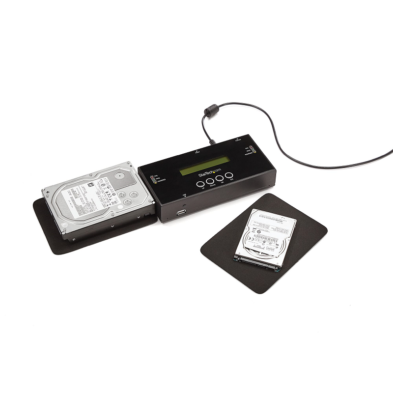 StarTech SATSASDUPE11 1:1 Hard Drive Duplicator/Eraser for 2.5/3.5 inch SATA and SAS Drives