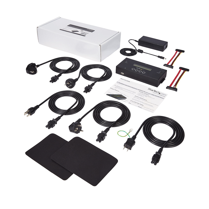 StarTech SATSASDUPE11 1:1 Hard Drive Duplicator/Eraser for 2.5/3.5 inch SATA and SAS Drives