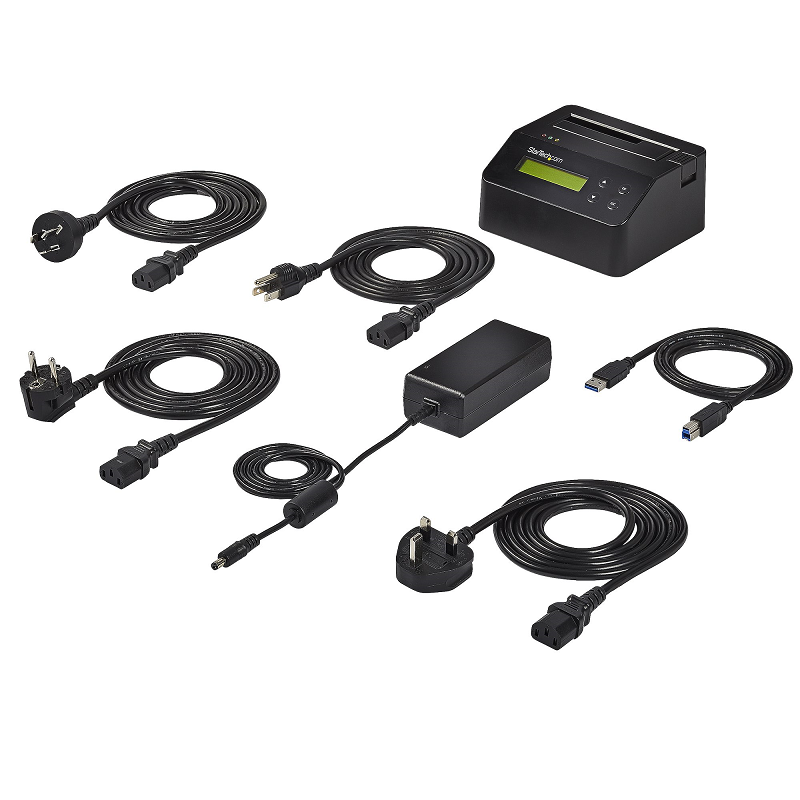 StarTech SDOCK1EU3P Drive Eraser and Dock for 2.5 / 3.5in SATA SSD / HDD - USB 3.0