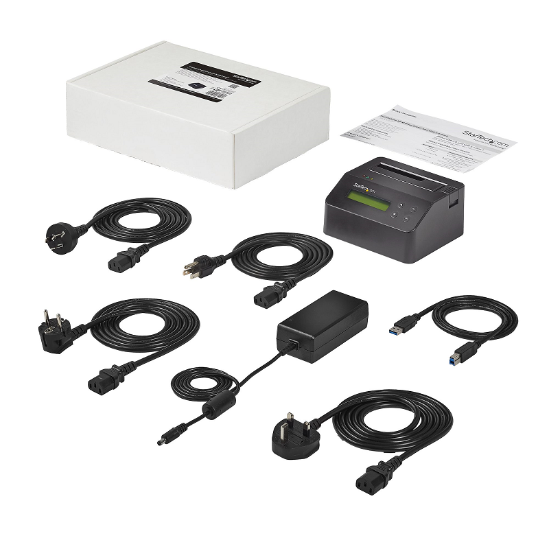 StarTech SDOCK1EU3P2 Hard Drive Eraser and Docking Station - Standalone w/ 4Kn Support