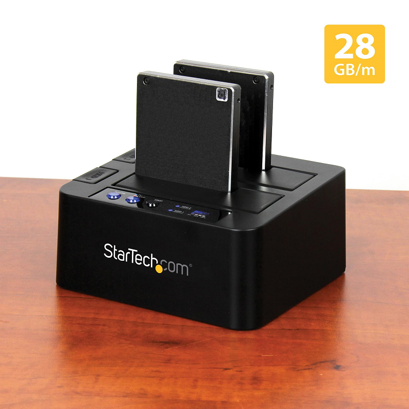 StarTech SDOCK2U313R USB 3.1 (10Gbps) Standalone Duplicator Dock for 2.5&3.5 inch SATA SSD/HDD