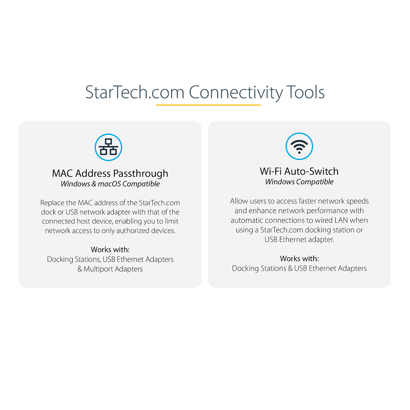StarTech US1GC301AU2R USB-C to Dual Gigabit Ethernet Adapter with USB (Type-A) Port