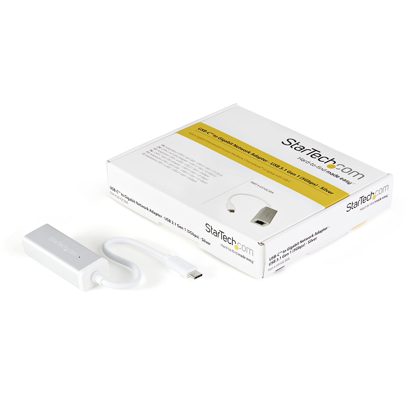 StarTech US1GC30A USB-C to Gigabit Network Adapter - Silver