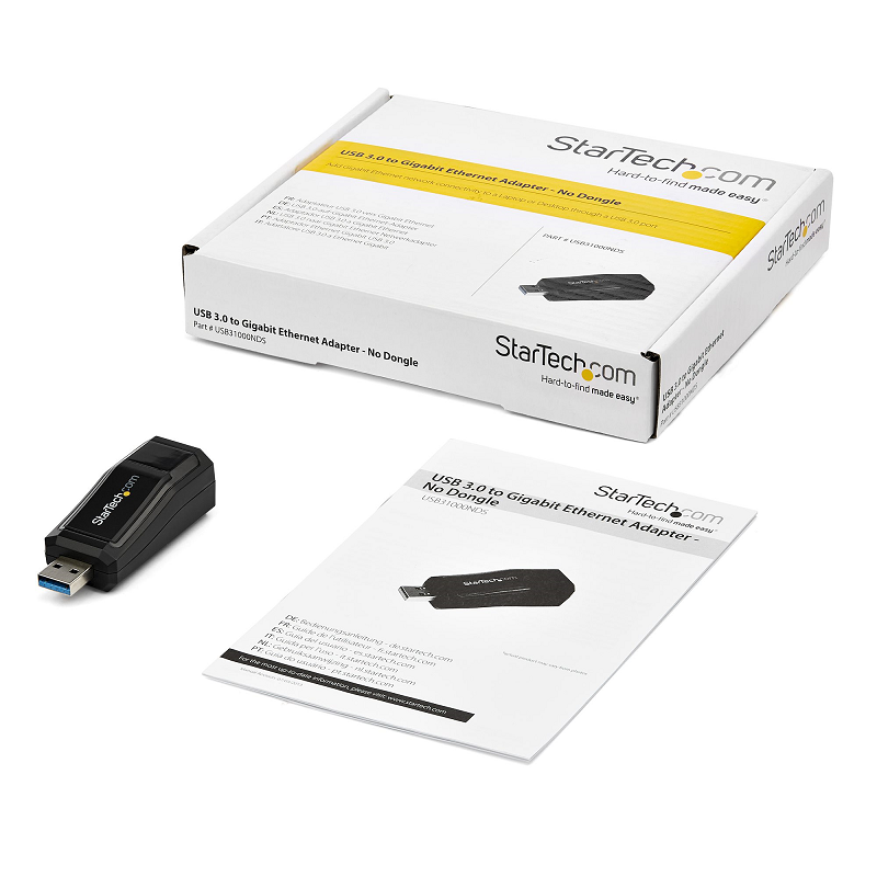 StarTech USB31000NDS USB 3.0 to Gigabit Ethernet NIC Network Adapter - 10/100/1000 Mbps