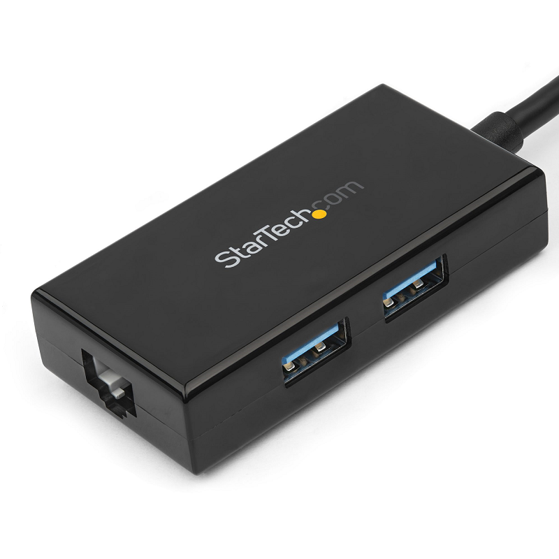 StarTech USB31000S2H USB 3.0 to Gigabit Network Adapter with Built-In 2-Port USB Hub