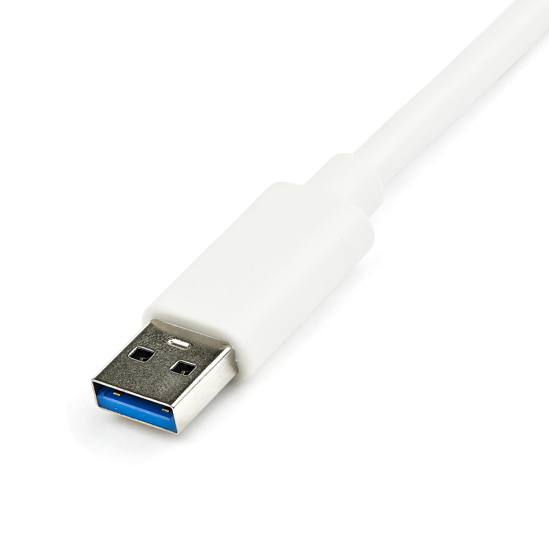 StarTech USB31000SPTW USB 3.0 to Gigabit Ethernet Adapter NIC w/ USB Port - White