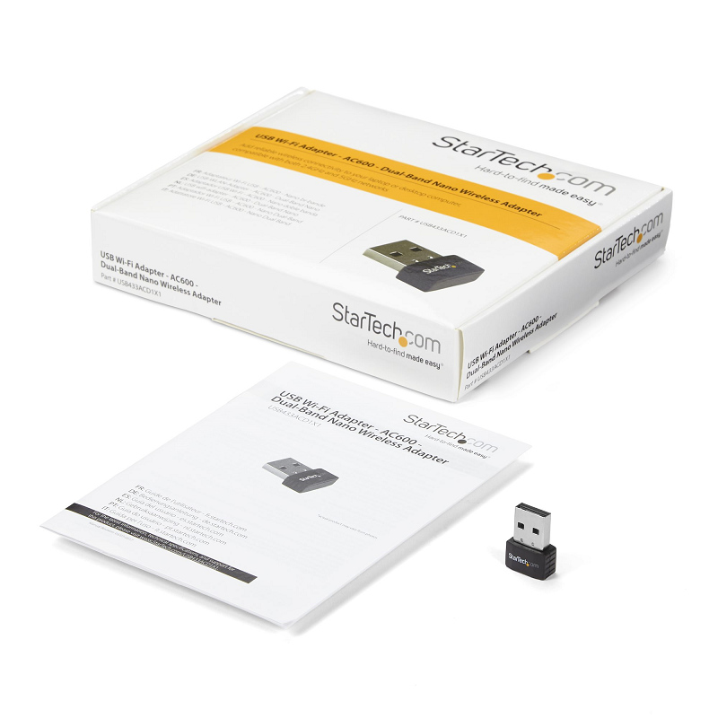 StarTech USB433ACD1X1 USB Wi-Fi Adapter - AC600 - Dual-Band Nano Wireless Adapter