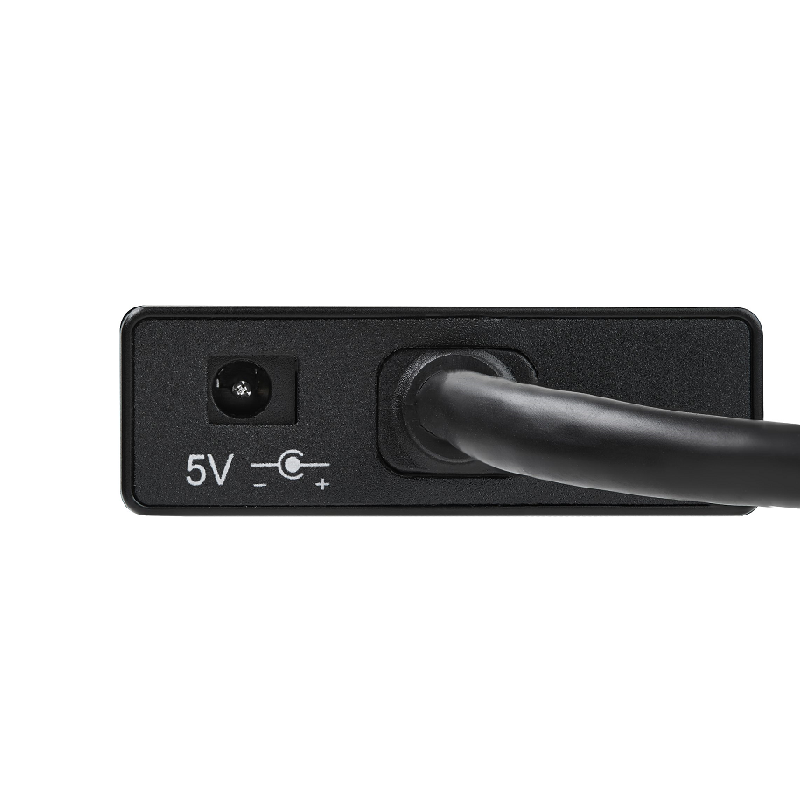 StarTech ST3300GU3B 3-Port Portable USB 3.0 Hub plus GbE - Built-in Cable Aluminium