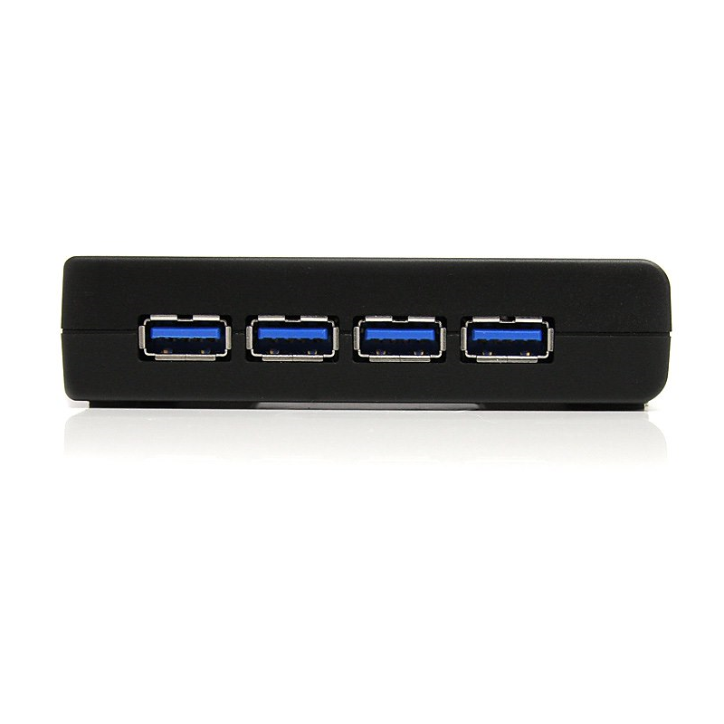 StarTech ST4300USB3GB 4 Port Black SuperSpeed USB 3.0 Hub